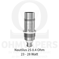 Aspire - Nautilus 2s Verdampferkopf / Coil - 0.4 Ohm