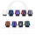 Drip Tip 810er - Epoxy Resin Konkav - mit O-ring Random Color