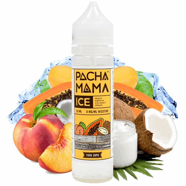 Charlies Chalk Dust - Pachamama - Peach / Papaya / Coconut Cream ICE - 50ml 0mg Shortfill Liquid