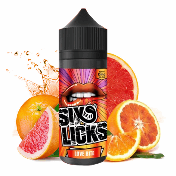 Six Licks - Love Bite - 100ml Shortfill 0mg