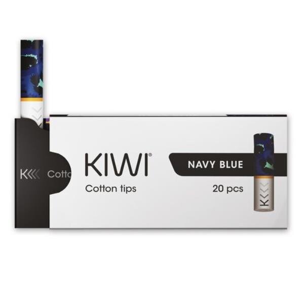 Kiwi Vapor Cotton Tips Baumwoll Filter für Kiwi und Aspire Vilter Pro 20stk Navy Blue