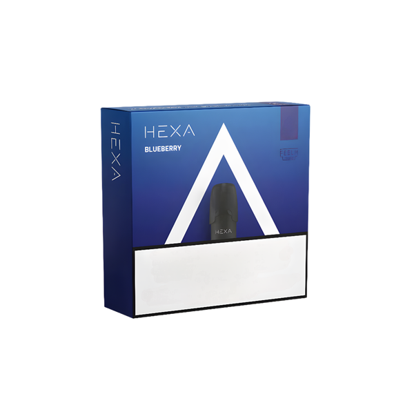 Hexa - 2 Stk Ersatzpods zu Hexa Pro Series Kit Blueberry 0mg/ml Nikotinfrei