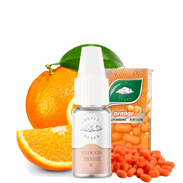 Petit Nuage - Flocon Pressé / Orangen Bon Bon - 10ml Frucht Liquid 3mg/ml basisches Nikotin