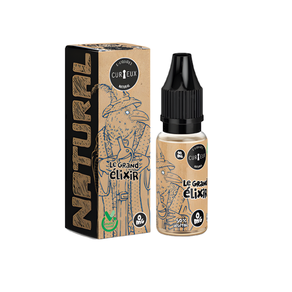Curieux Natural - Le Grand Elixir - 10ml Tabak Liquid 12mg/ml basisches Nikotin