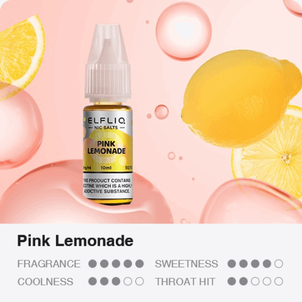 ELFBAR ELFLIQ Pink Lemonade 10ml 20mg/ml Nicsalt Liquid von Elfbar