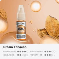 ELFBAR ELFLIQ Cream Tobacco 10ml 20mg/ml Nicsalt Liquid...