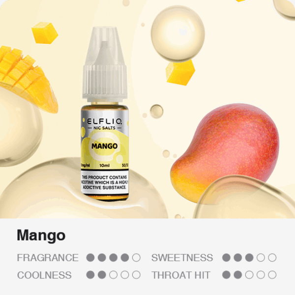 ELFBAR ELFLIQ Mango 10ml Fruchtliquid mit 20mg/ml Nicsalt von Elf Bar