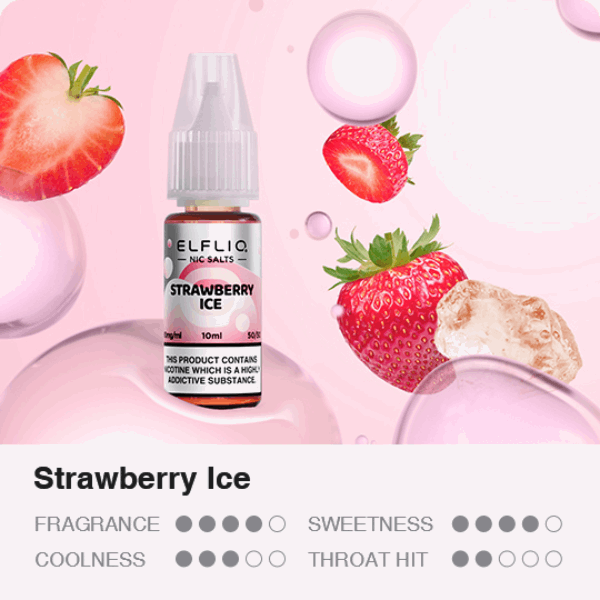 ELFBAR ELFLIQ Strawberry Ice 10ml Fruchtliquid mit 20mg/ml Nicsalt von Elf Bar