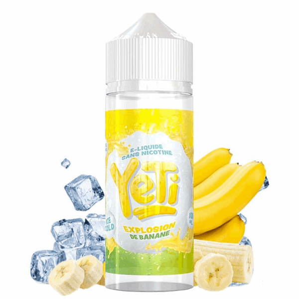 Yeti Banana Blast - Ice Cold Frucht Liquid 100ml Shortfill - 120