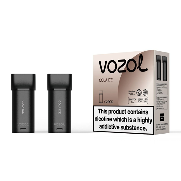 VOZOL Switch 600 Cola ICE 2 Stk Prefilled Ersatzpods 20mg/ml Nicsalt