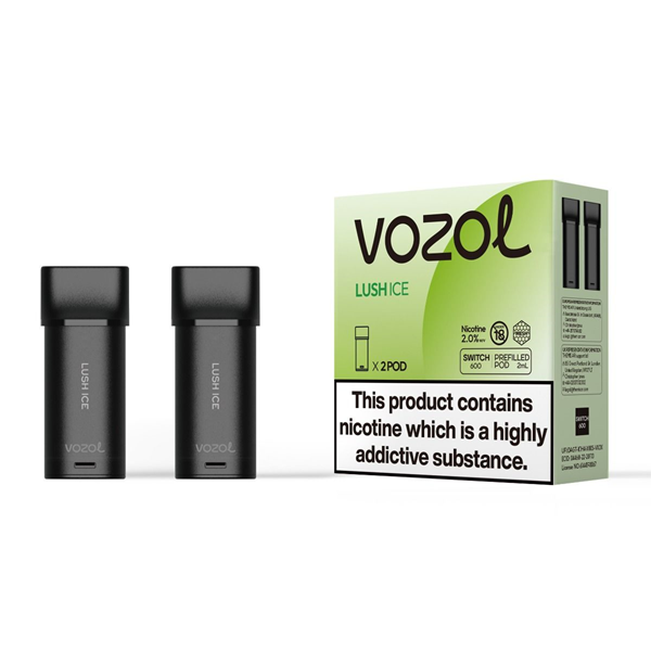 VOZOL Switch 600 Lush ICE 2 Stk Prefilled Ersatzpods 20mg/ml Nicsalt