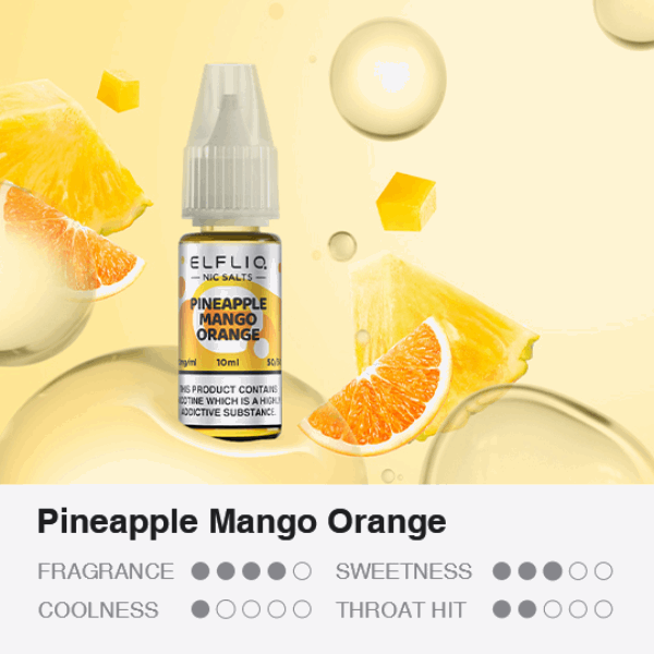ELFBAR ELFLIQ Pineapple Mango Orange 10ml Fruchtliquid mit Nicsalt von Elf Bar