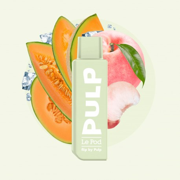 Pulp Peach Melon Pêche Melon Flip Prefilled Nicsalt Liquid Ersatzpod