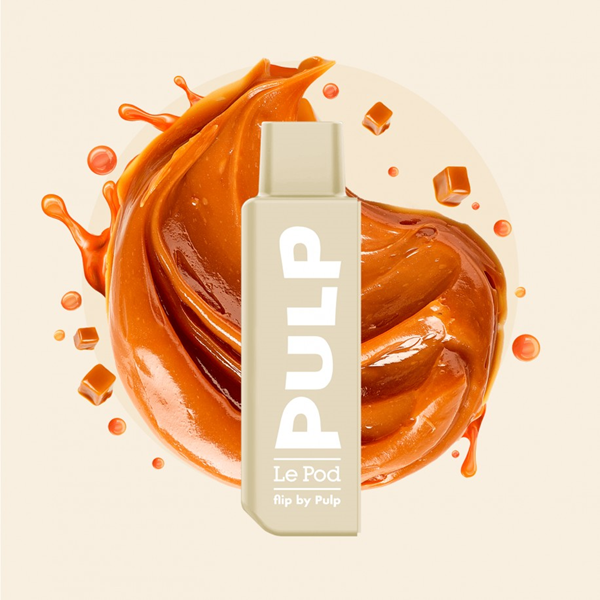 Pulp Caramel Original Flip Prefilled Nicsalt Liquid Ersatzpod 10mg/ml Nicsalt