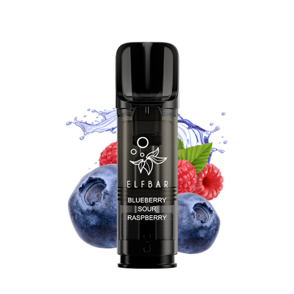 ELFBAR Elfa PRO Blueberry Sour Raspberry / Myrtille framboise acidulée 2 Stk Ersatzpods 20mg/ml Nicsalt