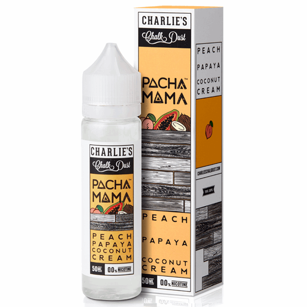 Charlies Chalk Dust - Pachamama - Peach / Papaya / Coconut Cream - 50ml 0mg Shortfill Liquid